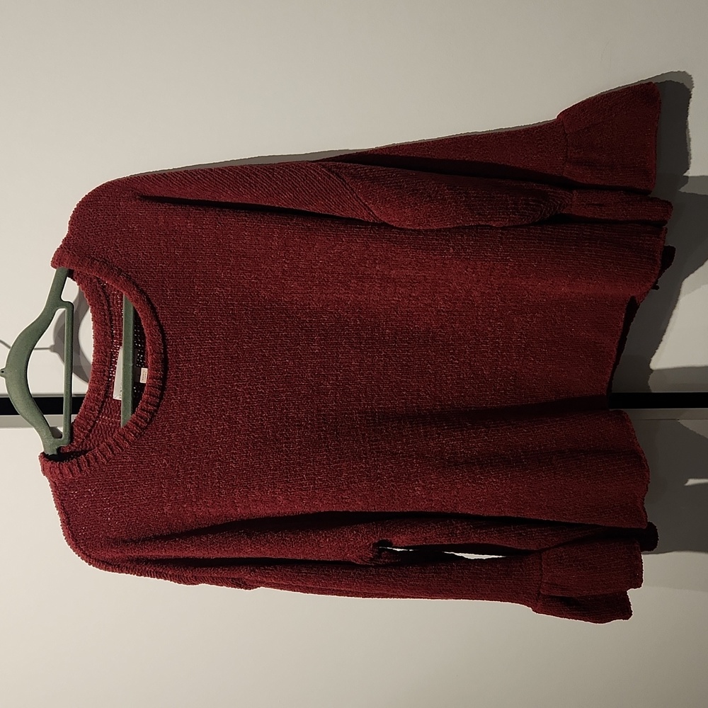 Knox Rose Soft, Burgundy Sweater L